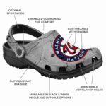 Custom Washington Nationals Cracked Texture Crocs Best selling