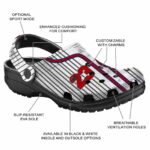 Custom Washington Nationals Pinstripe Pattern Crocs Best selling