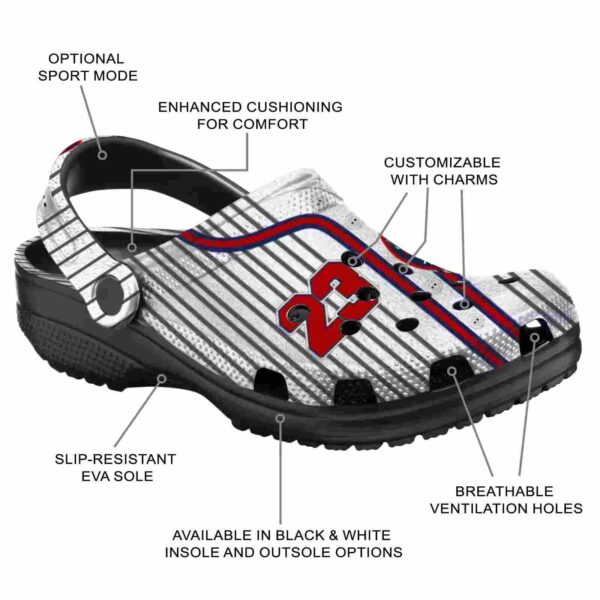 custom washington nationals pinstripe pattern crocs new arrival