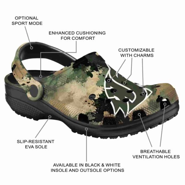 custom washington state cougars camouflage craze clog new arrival