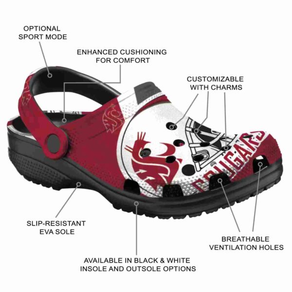 custom washington state cougars football helmet clog new arrival