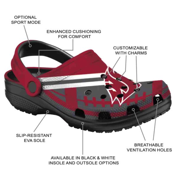 custom washington state cougars football motif clog new arrival