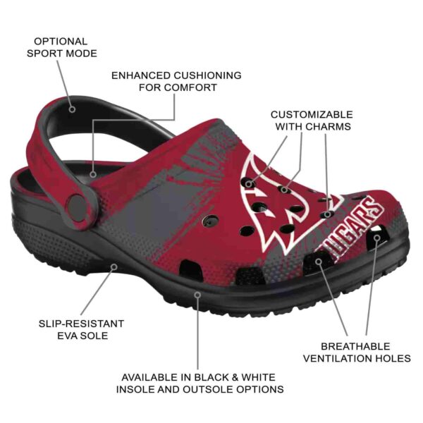 custom washington state cougars paint splatter graphics clog new arrival