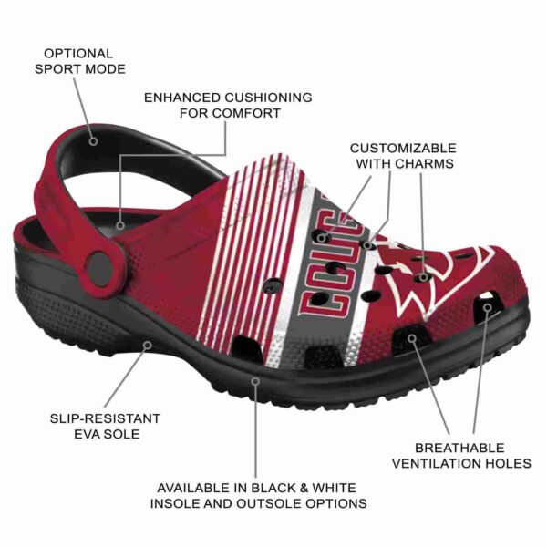 custom washington state cougars vibrant dual tone clog new arrival