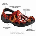 custom washington wizards autumn leaves clog best selling