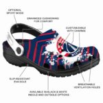 custom washington wizards zigzag paint burst clog best selling