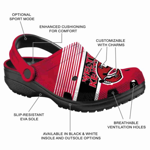 custom western kentucky hilltoppers vibrant dual tone clog new arrival