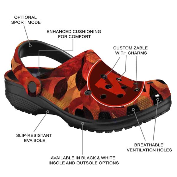 custom western michigan broncos autumn leaves clog new arrival