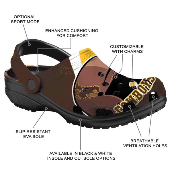 custom wyoming cowboys baseball helmet clog new arrival