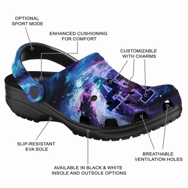 customized air force falcons galaxy swirl clog new arrival