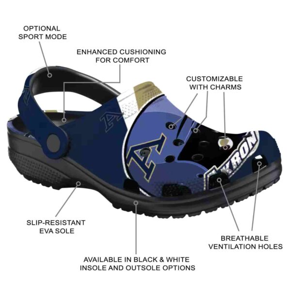 customized akron zips baseball helmet clog new arrival