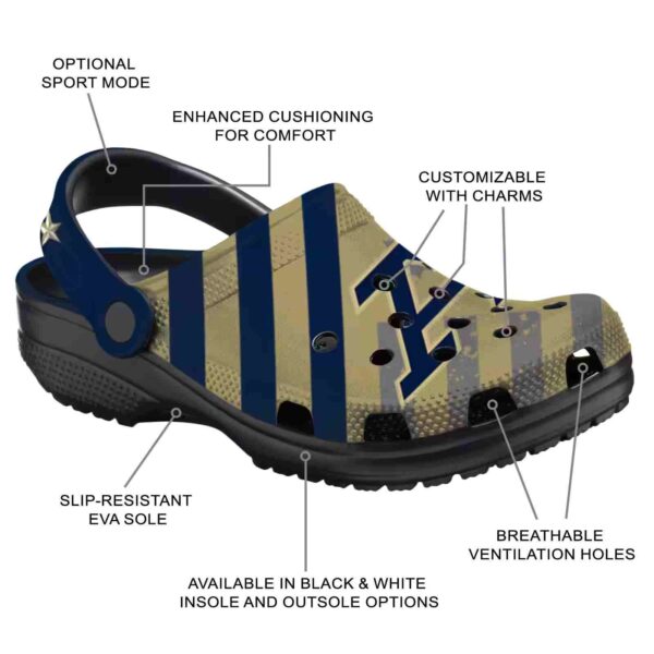customized akron zips star spangled graphic clog new arrival