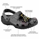 customized appalachian state mountaineers cracked ground texture clog best selling