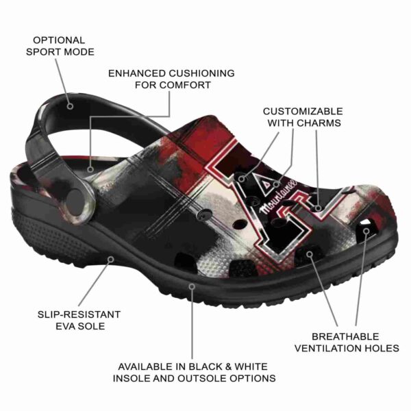customized appalachian state mountaineers plaid fusion clog new arrival