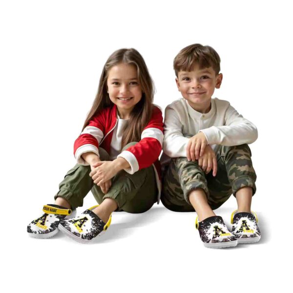 customized appalachian state mountaineers splash art clog fashion forward