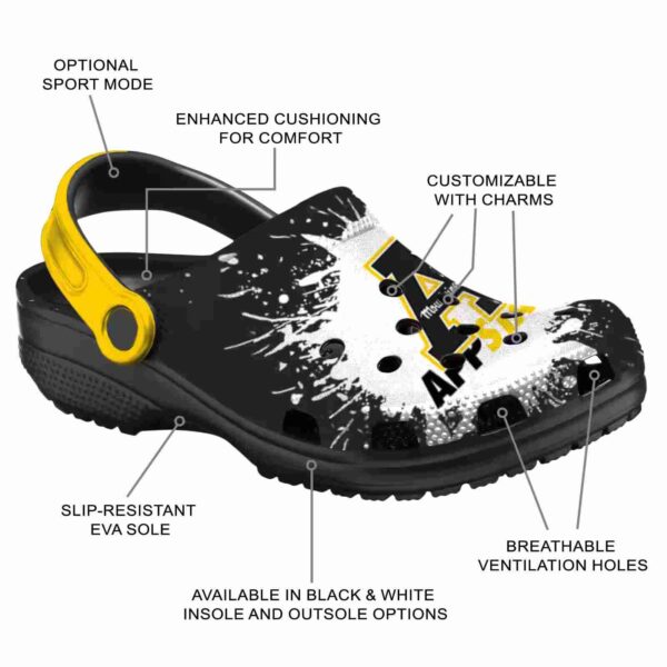 customized appalachian state mountaineers splash art clog new arrival