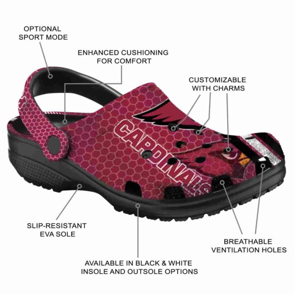 customized arizona cardinals contrasting stripes crocs new arrival