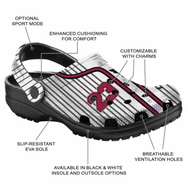 customized arizona cardinals pinstripe pattern crocs new arrival