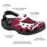 Customized Arizona Cardinals Splatter Pattern Crocs Best selling