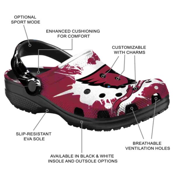 customized arizona cardinals splatter pattern crocs new arrival