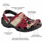 customized arizona coyotes paint splatter graphics clog best selling