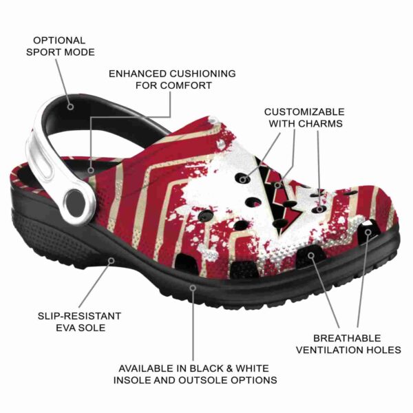 customized arizona diamondbacks zigzag paint burst crocs new arrival