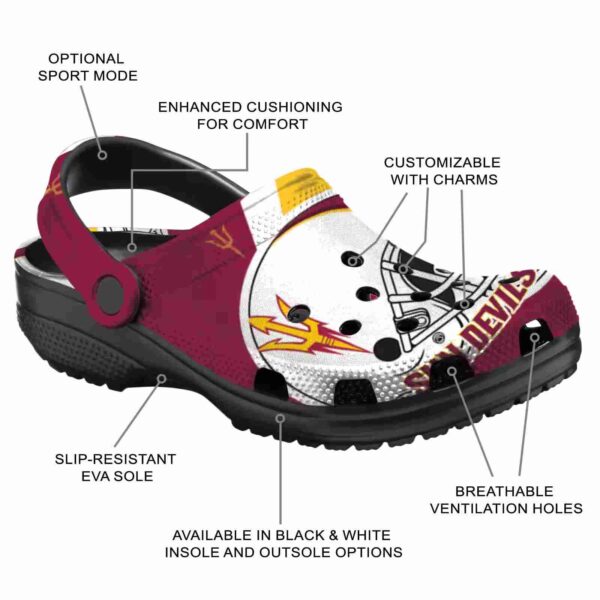 customized arizona state sun devils football helmet crocs new arrival