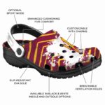 Customized Arizona State Sun Devils Zigzag Paint Burst Crocs Best selling