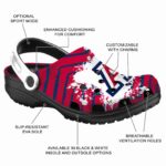 Customized Arizona Wildcats Zigzag Paint Burst Crocs Best selling