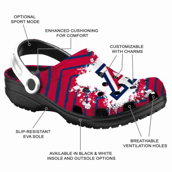 customized arizona wildcats zigzag paint burst crocs new arrival
