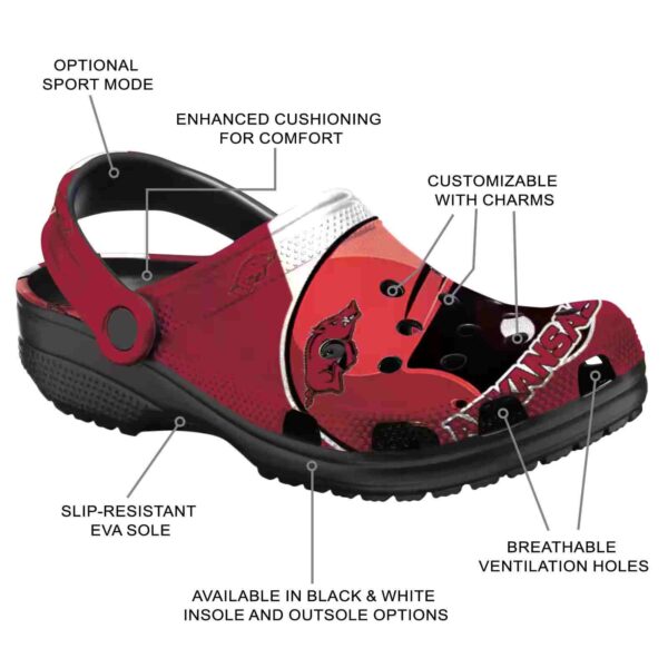 customized arkansas razorbacks baseball helmet crocs new arrival
