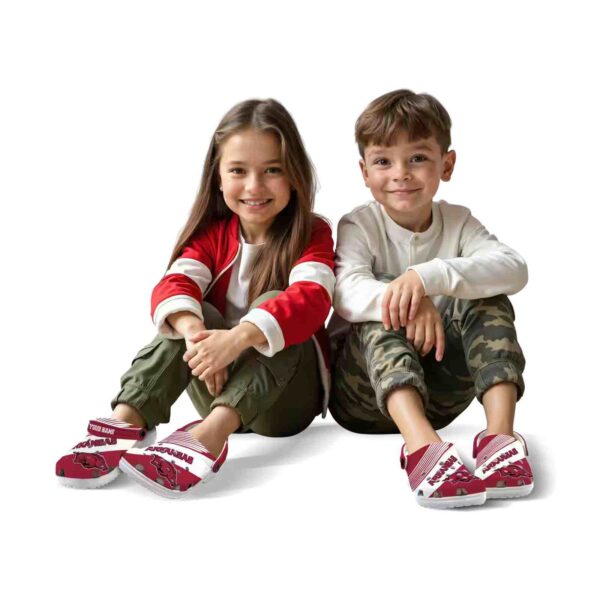 customized arkansas razorbacks vibrant dual tone crocs fashion forward