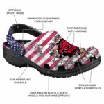 customized arkansas state red wolves freedom splinter clog best selling