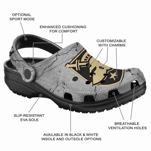 customized army black knights cracked texture clog new arrival