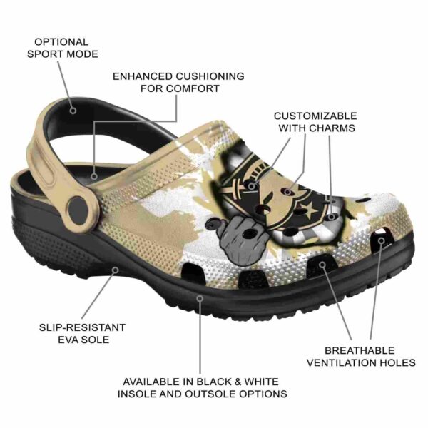 customized army black knights gripping hand clog new arrival