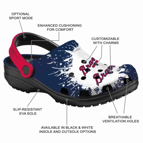 customized atlanta braves splash art crocs new arrival
