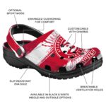 customized atlanta hawks paint splatter graphics clog best selling