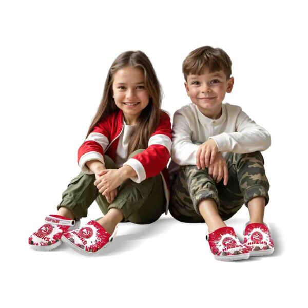customized atlanta hawks splash art clog fashion forward