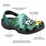 customized atlanta hawks tropical vibes clog best selling