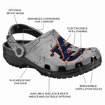 Customized Auburn Tigers Cracked Texture Crocs Best selling