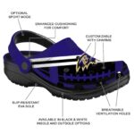Customized Baltimore Ravens Football Motif Crocs Best selling