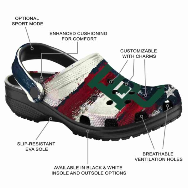 customized baylor bears patriotic stripes clog new arrival