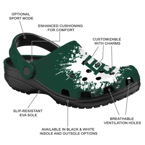 customized baylor bears splatter background clog new arrival