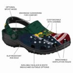 customized baylor bears star spangled side pattern clog best selling