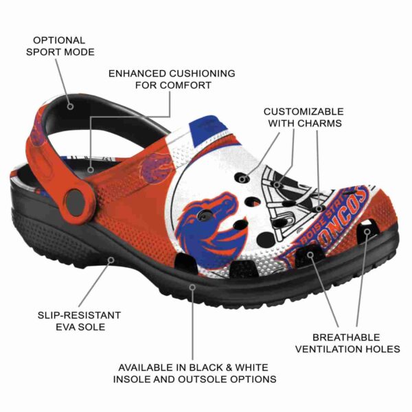 customized boise state broncos football helmet clog new arrival