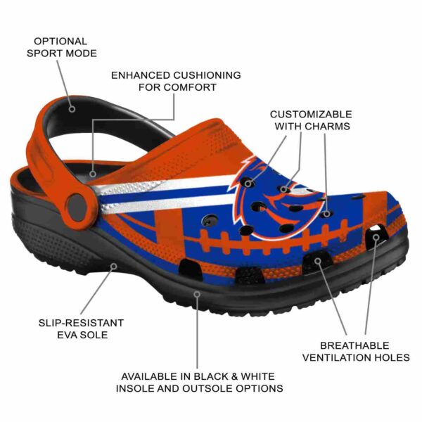 customized boise state broncos football motif clog new arrival