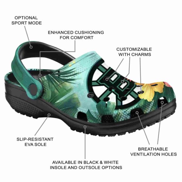 customized boston bruins tropical vibes clog new arrival