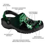 customized boston celtics gothic skull crocs fashion forward