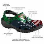 customized boston celtics star spangled side pattern crocs fashion forward