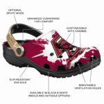 customized boston college eagles splatter pattern clog best selling